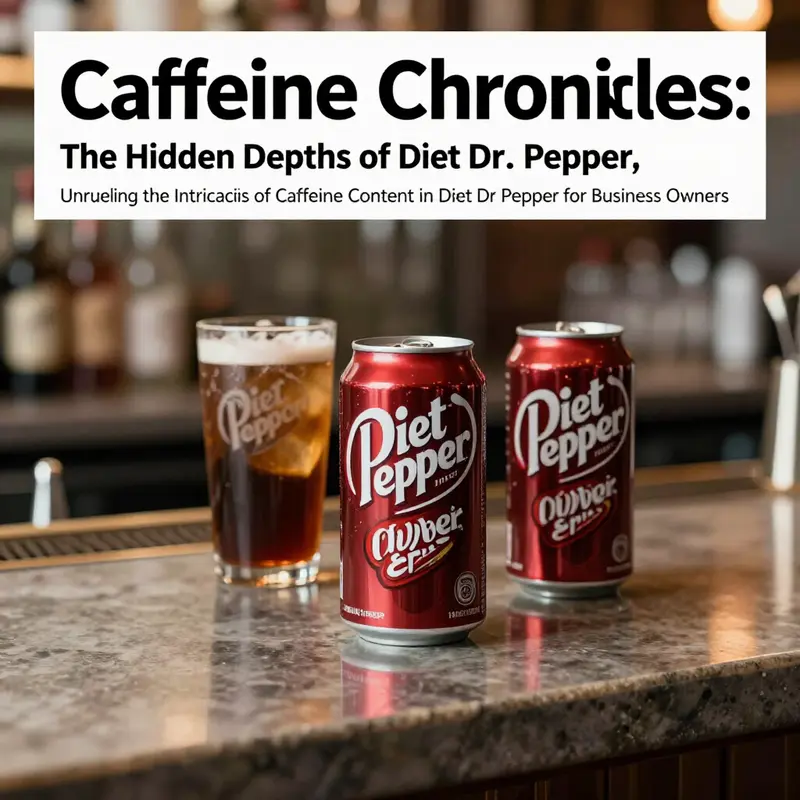 An artistic view of Diet Dr Pepper cans on a bar counter in soft lighting.