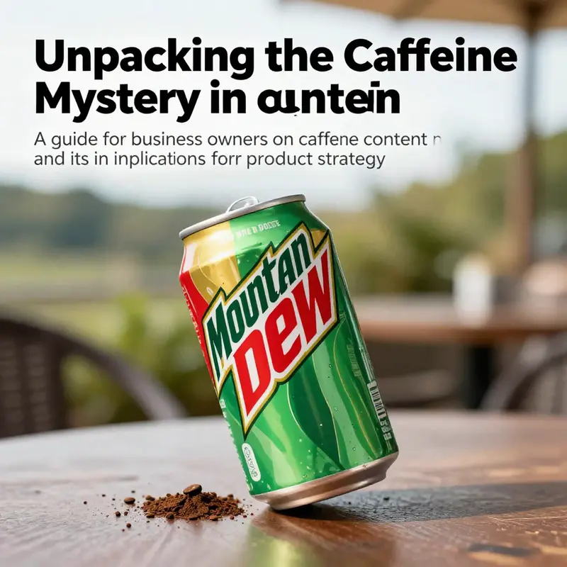 A Mountain Dew can displayed against a lively outdoor backdrop.