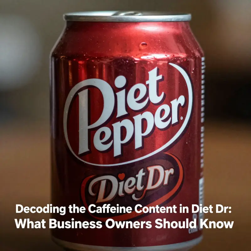 A close look at the caffeine content label of Diet Dr Pepper.