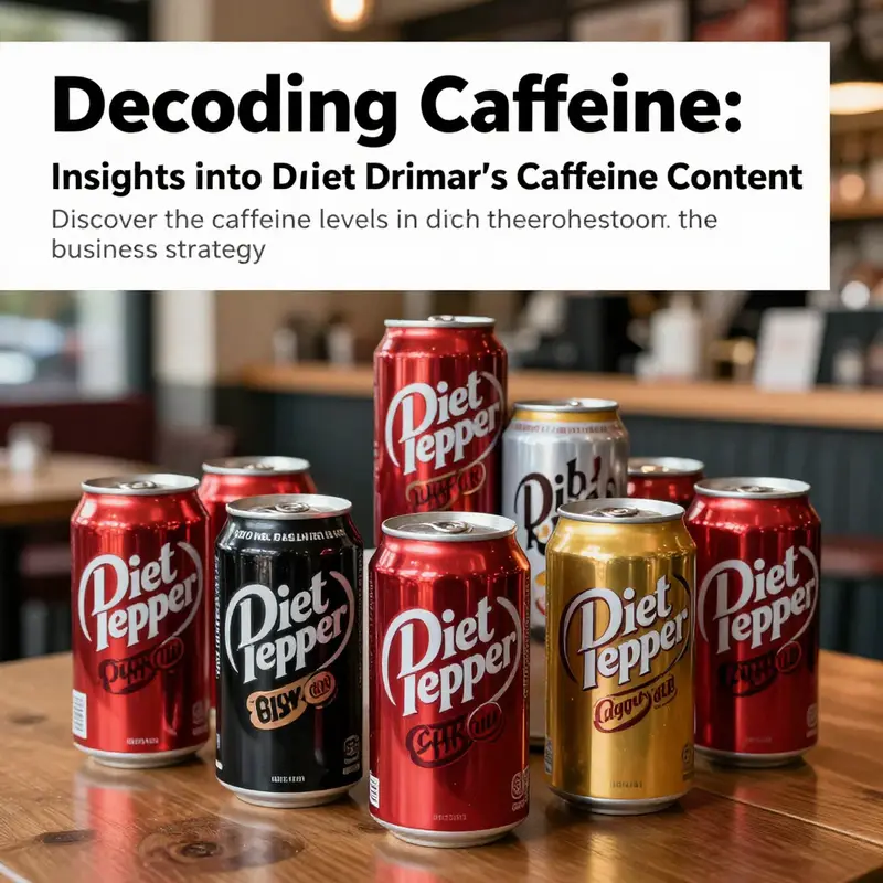 A vibrant collection of Diet Dr Pepper cans showcasing its popularity in a café environment.