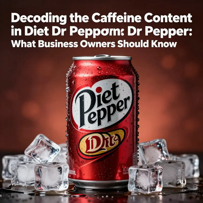 A dynamic cover image of a fizzy Diet Dr Pepper can, surrounded by ice, denoting its refreshing qualities.
