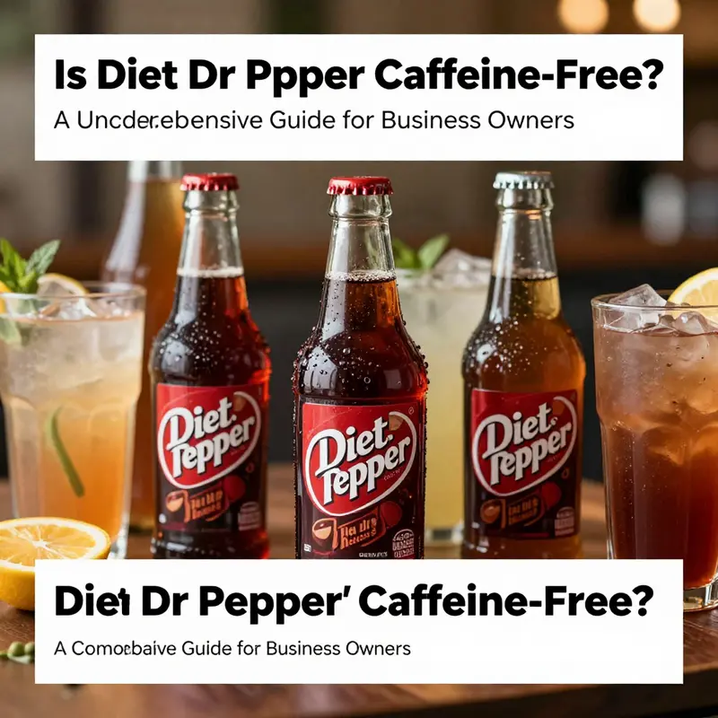 A colorful assortment of soft drinks with Diet Dr Pepper in focus, depicting consumer choices in the beverage aisle.