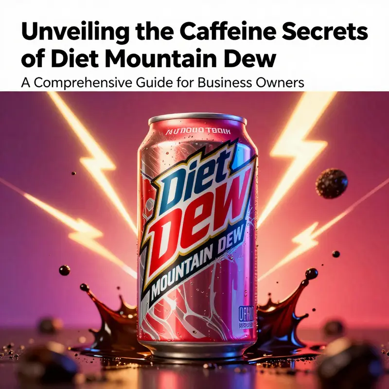 A vibrant cover image featuring a Diet Mountain Dew can with graphic elements symbolizing energy.