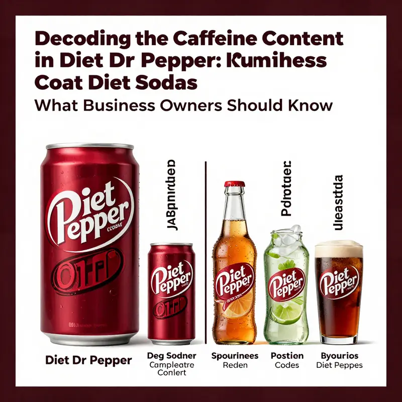 A close look at the caffeine content label of Diet Dr Pepper.
