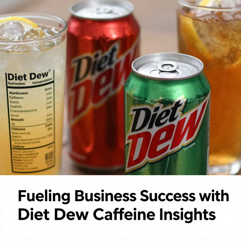 Comparative caffeine content of Diet Mountain Dew and other beverages.