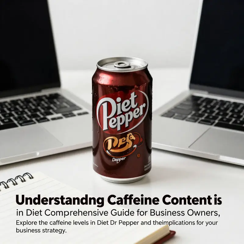 A Diet Dr Pepper can placed beside a laptop and notepad, representing business insights.