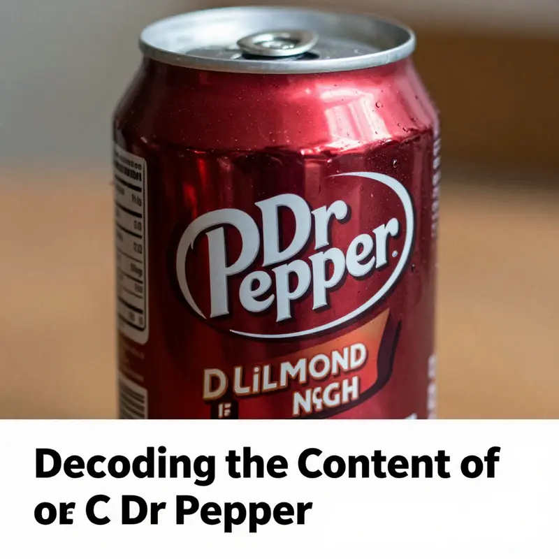 Highlighting the caffeine content on Dr Pepper’s nutrition label.