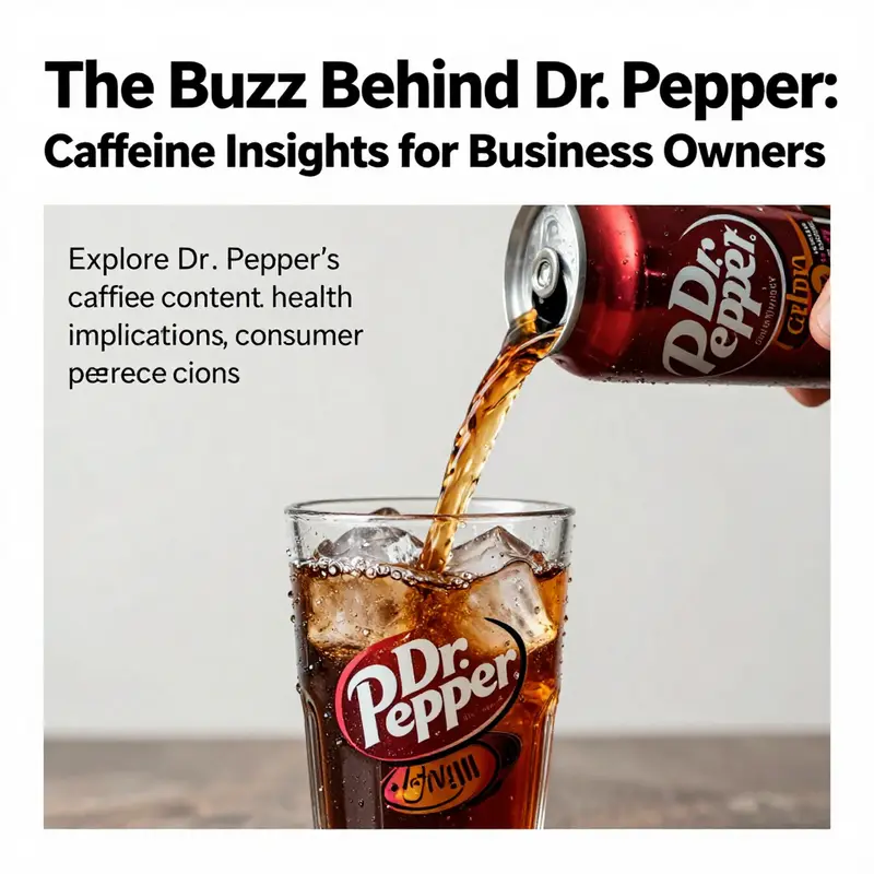 A visually appealing image of Dr. Pepper being poured into a glass with ice, emphasizing refreshment.