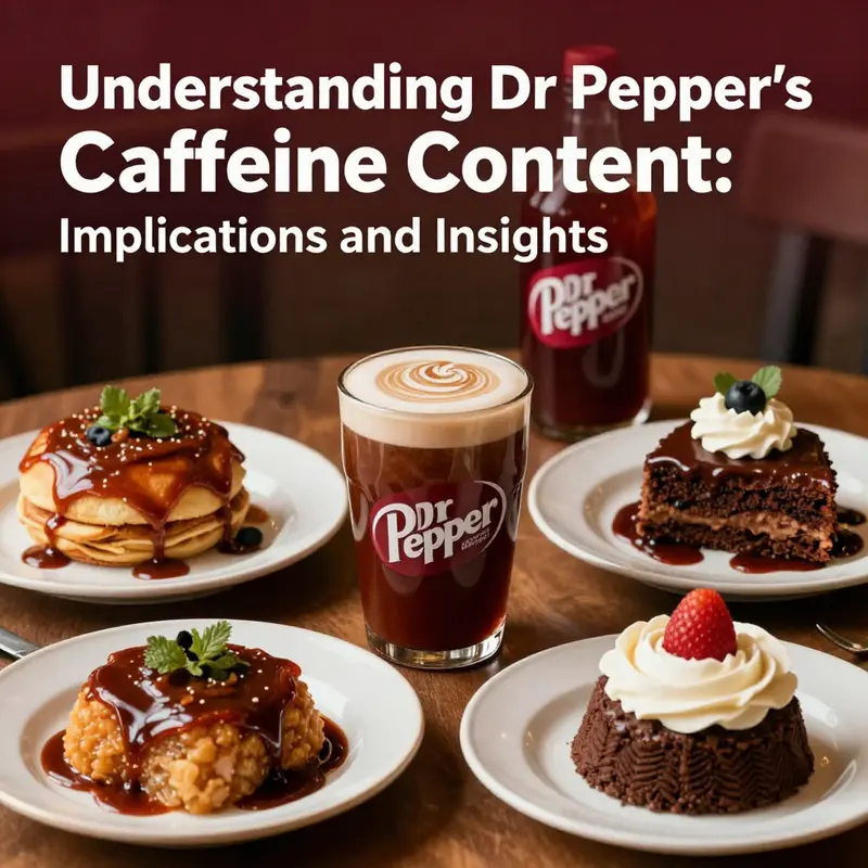 Nutritional label of Dr Pepper prominently showcasing its caffeine content.