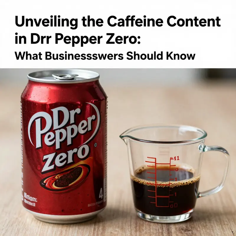 Understanding caffeine content: Dr Pepper Zero as a moderate caffeine option.