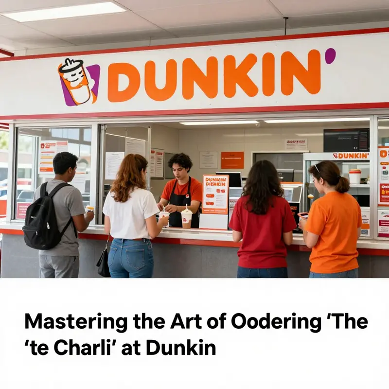 A snapshot of the Dunkin’ app showcasing ‘The Charli’ drink order.