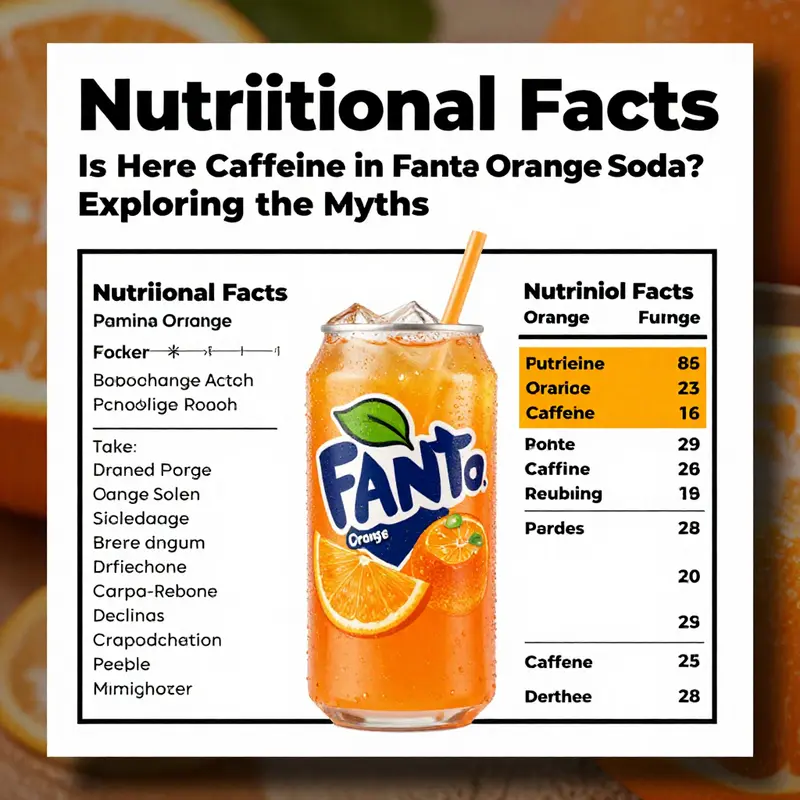 Fanta Orange Soda can showcasing its caffeine-free label.