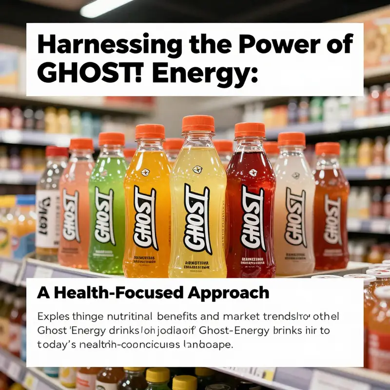 Display of GHOST Energy drinks in a retail location, representing their popularity and health-focused branding.