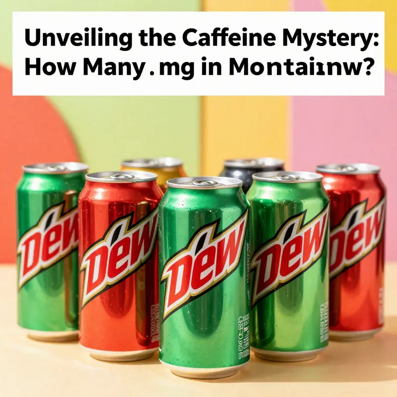 A colorful display of Mountain Dew cans capturing the brand's energy and appeal.
