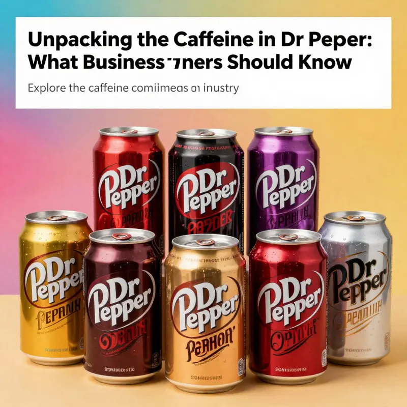 A display of various Dr Pepper can flavors arranged artistically, showcasing the brand's identity.