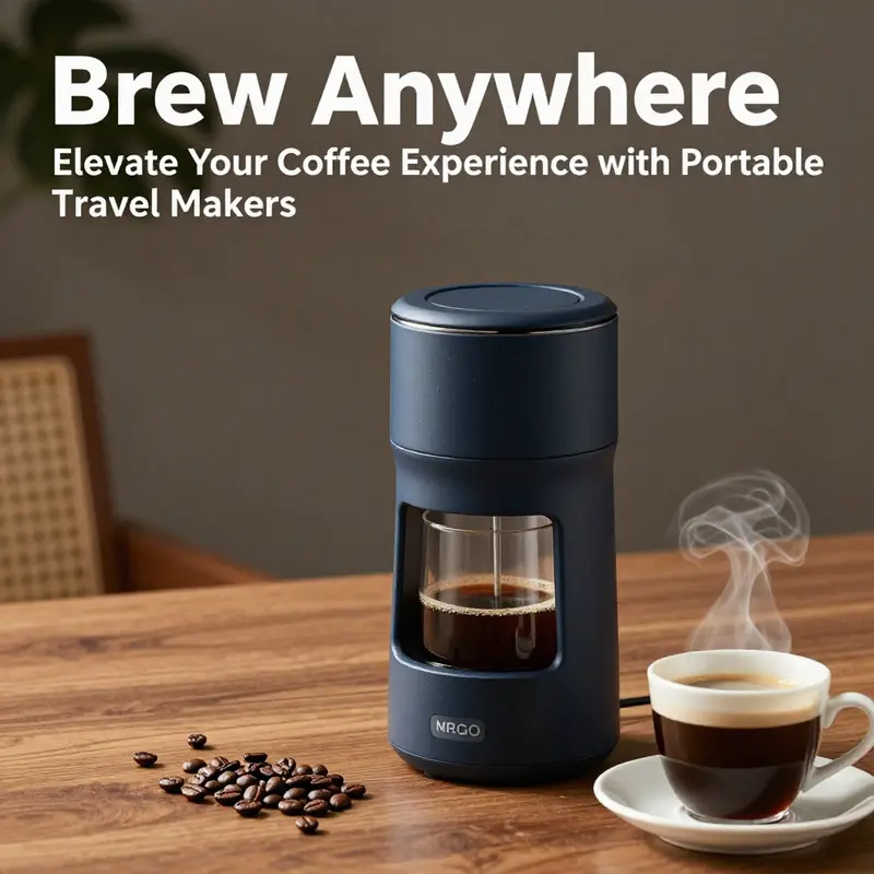 Portable coffee makers featuring ergonomic design and efficient brewing options.