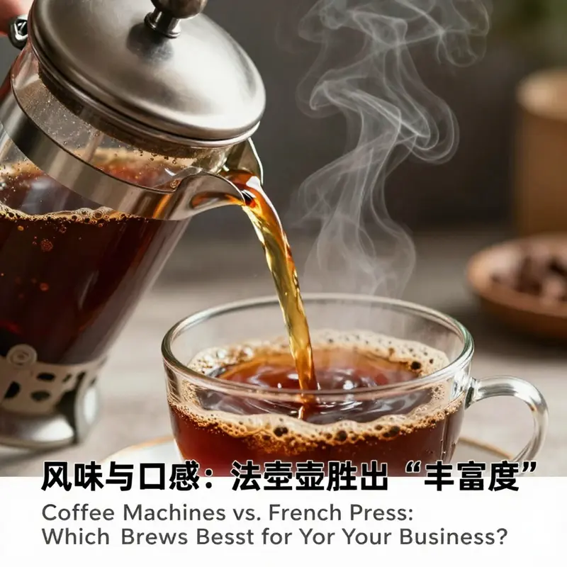 French press coffee showcasing its rich aroma and deep flavor.