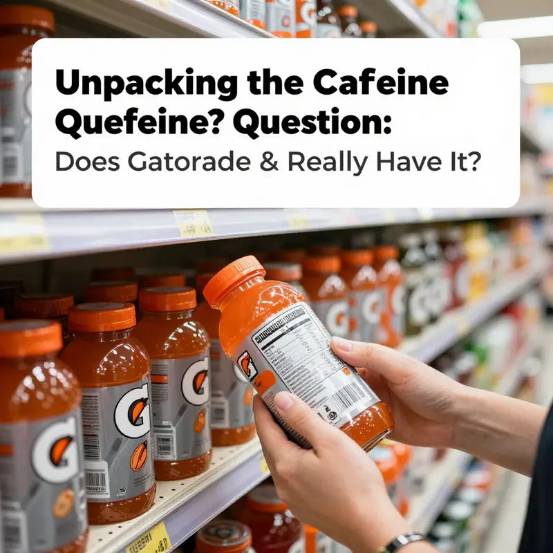 An overview of Gatorade flavors highlighting its caffeine-free traditional sports drinks.