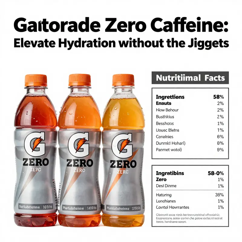 An overview of Gatorade Zero’s ingredients and nutritional profile.