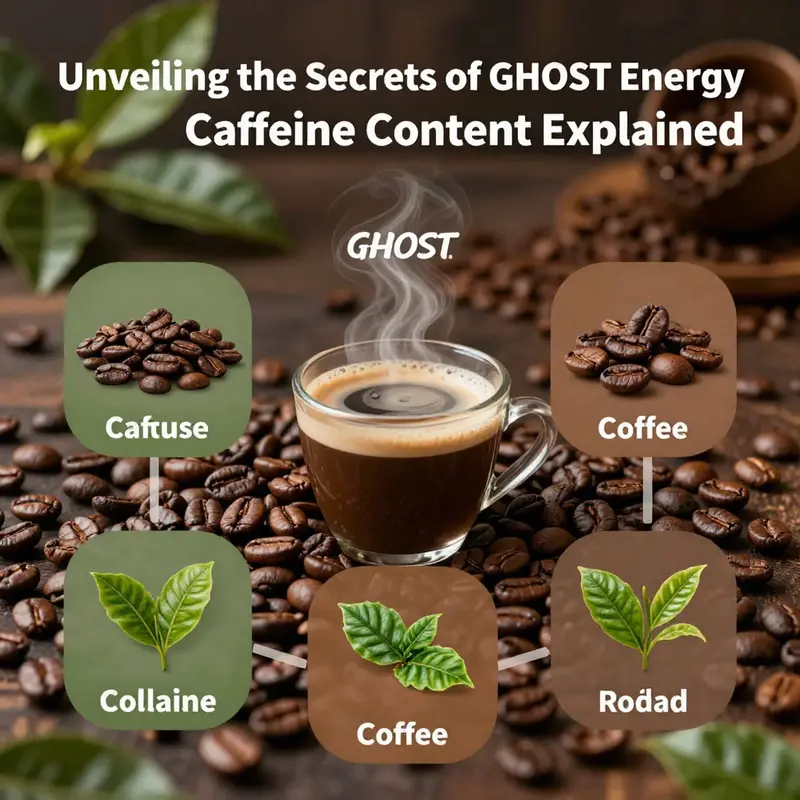 A close-up of GHOST Energy drink emphasizing its 200 mg caffeine content.