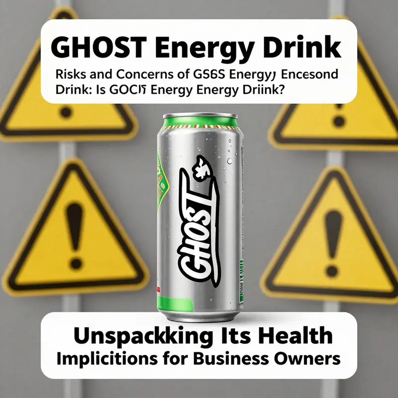 GHOST Energy Drink, showcasing its natural ingredients that contribute to energy and focus.