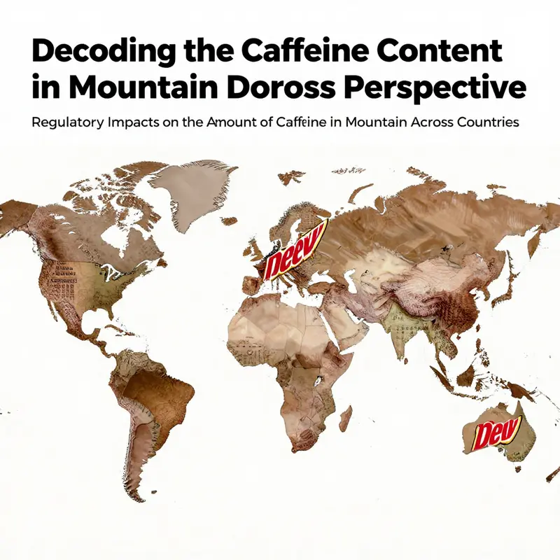 Nutritional information on a standard Mountain Dew can, showcasing the caffeine content.