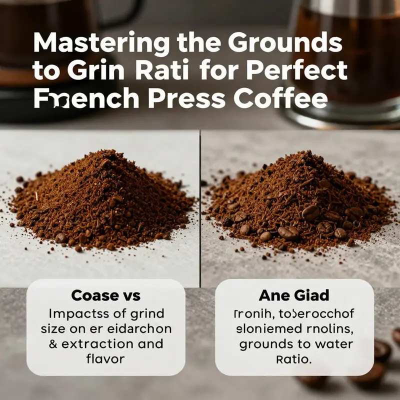A French press setup showcasing the precision needed for the ideal grounds to water ratio.