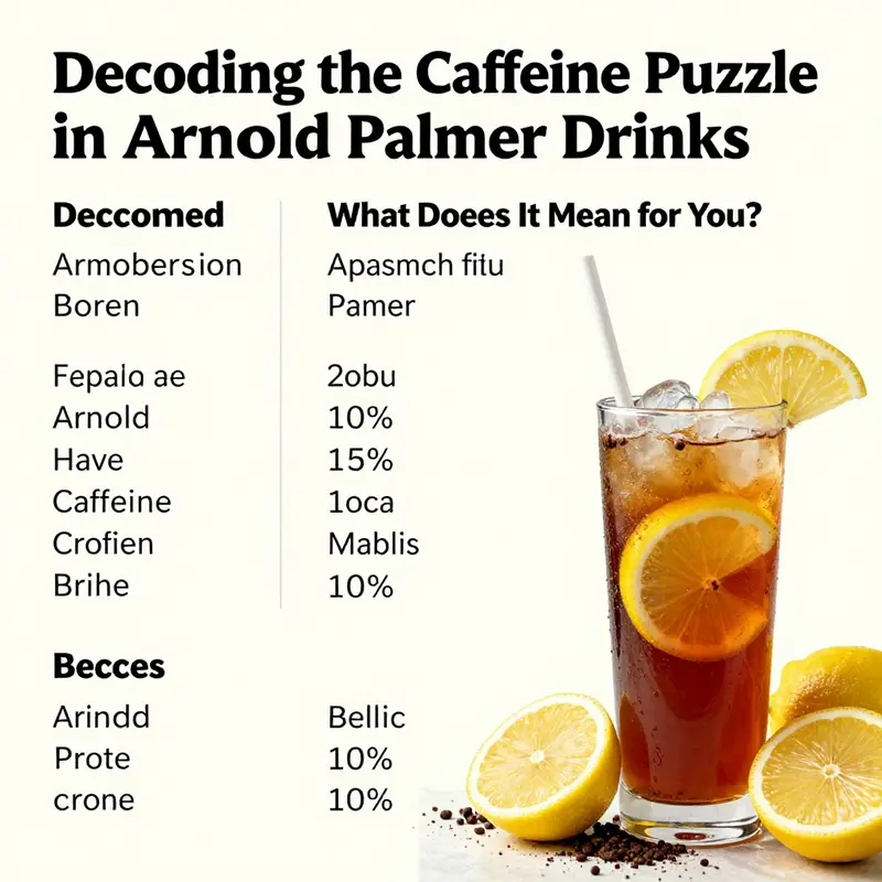 An inviting Arnold Palmer drink highlighting its unique blend of tea and lemonade, illustrating the topic of caffeine levels.