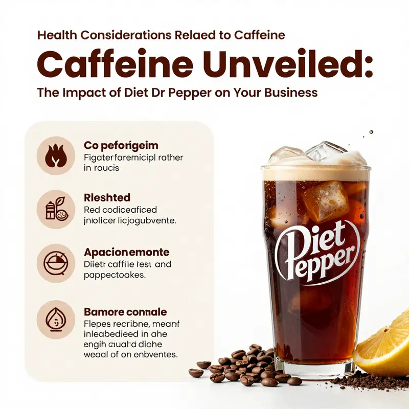 A detailed view showing the caffeine content in Diet Dr Pepper.