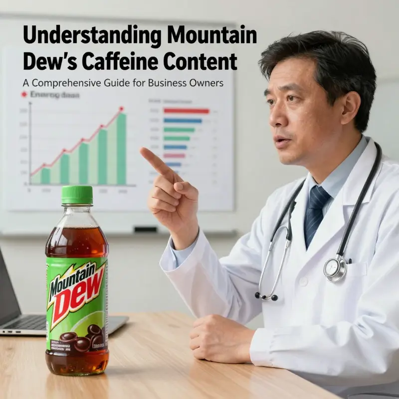 Original Mountain Dew can highlighting its caffeine content.