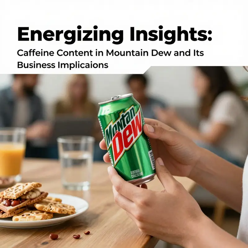 Classic Mountain Dew showcases its iconic vibrant color and refreshing effervescence, emphasizing its caffeine content.