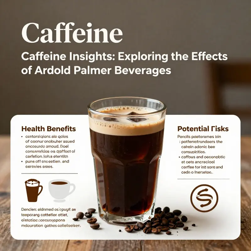 Caffeine content comparison between Arnold Palmer and other beverages.