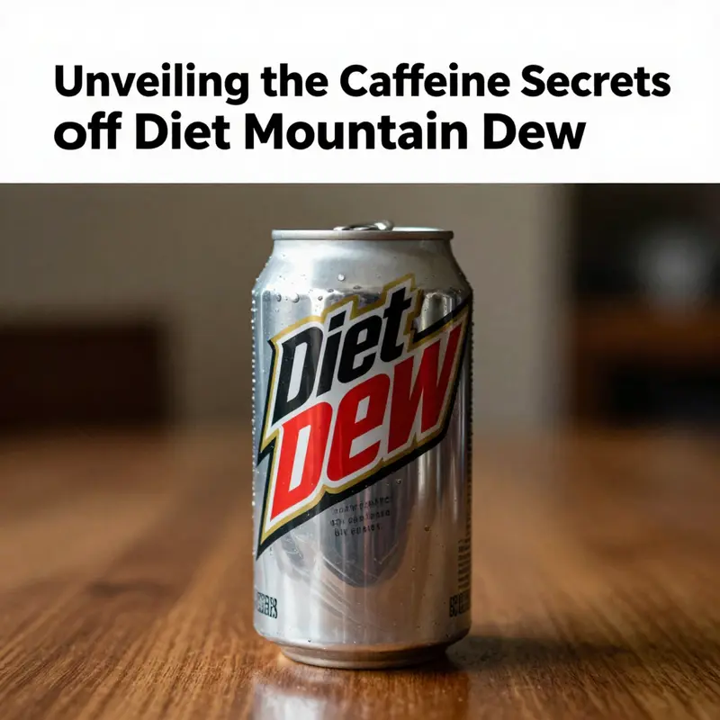 The caffeine content found in a refreshing can of Diet Mountain Dew.