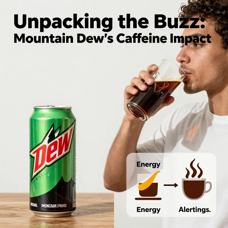 Caffeine content in a classic Mountain Dew can reflects consumer choice.