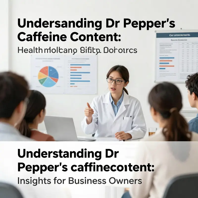 Comparison chart showing Dr Pepper’s caffeine levels against other popular beverages.