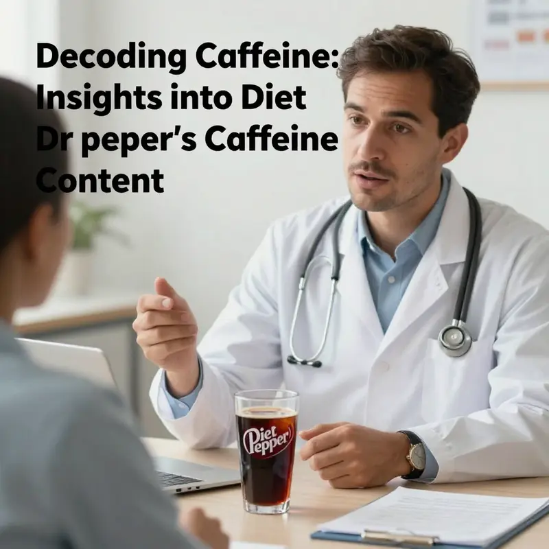 A detailed breakdown of caffeine content in Diet Dr Pepper.