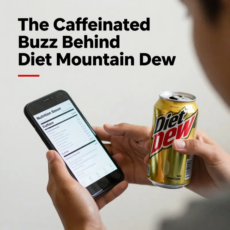 Diet Mountain Dew is known for its significant caffeine content, appealing to energizing beverage consumers.