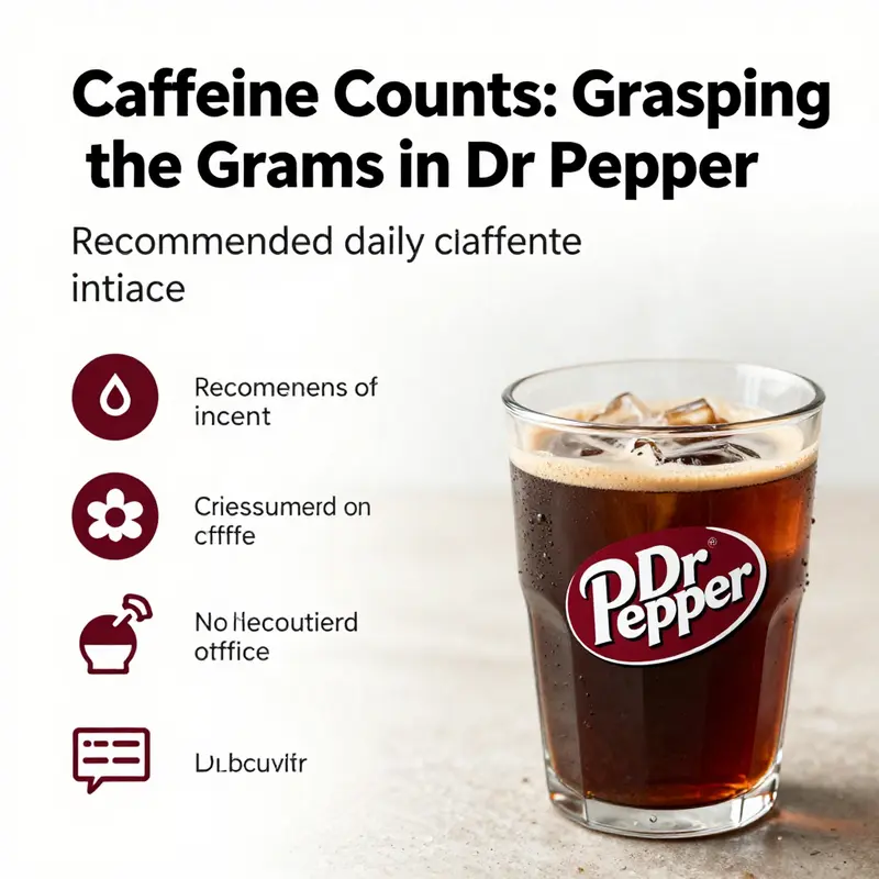 Caffeine content analysis for a 12-ounce can of Dr Pepper.
