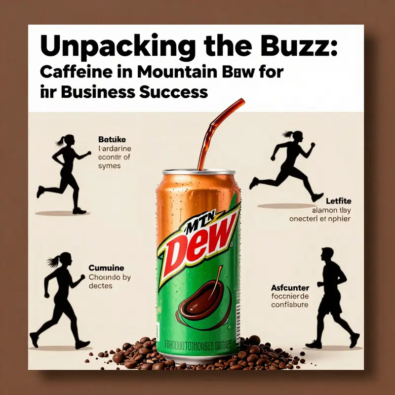 Classic Mountain Dew, known for its 55 mg caffeine per serving, in a refreshing presentation.