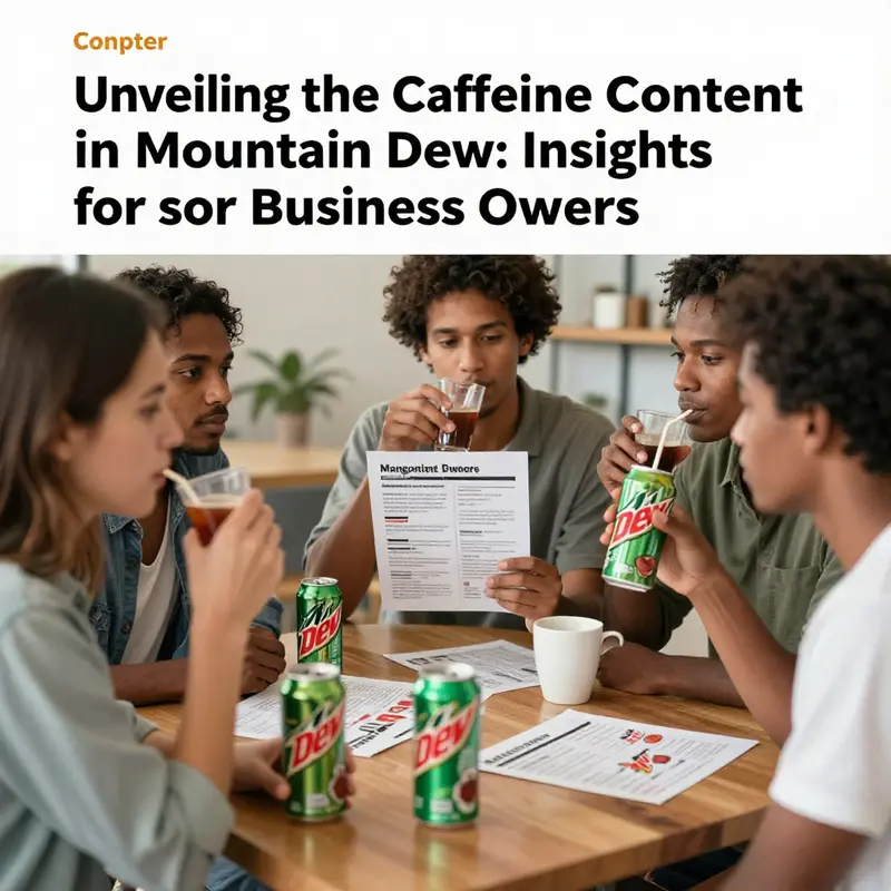 An analysis of the caffeine content in a standard Mountain Dew can.