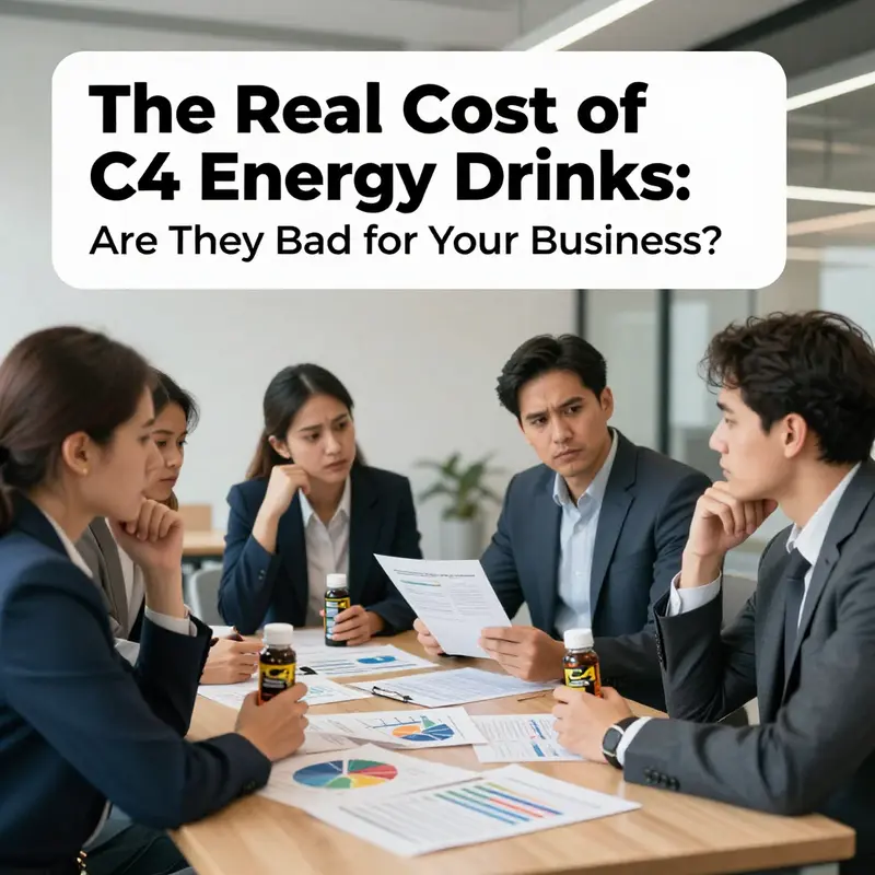 Business owners evaluating the health risks linked to C4 Energy Drinks.