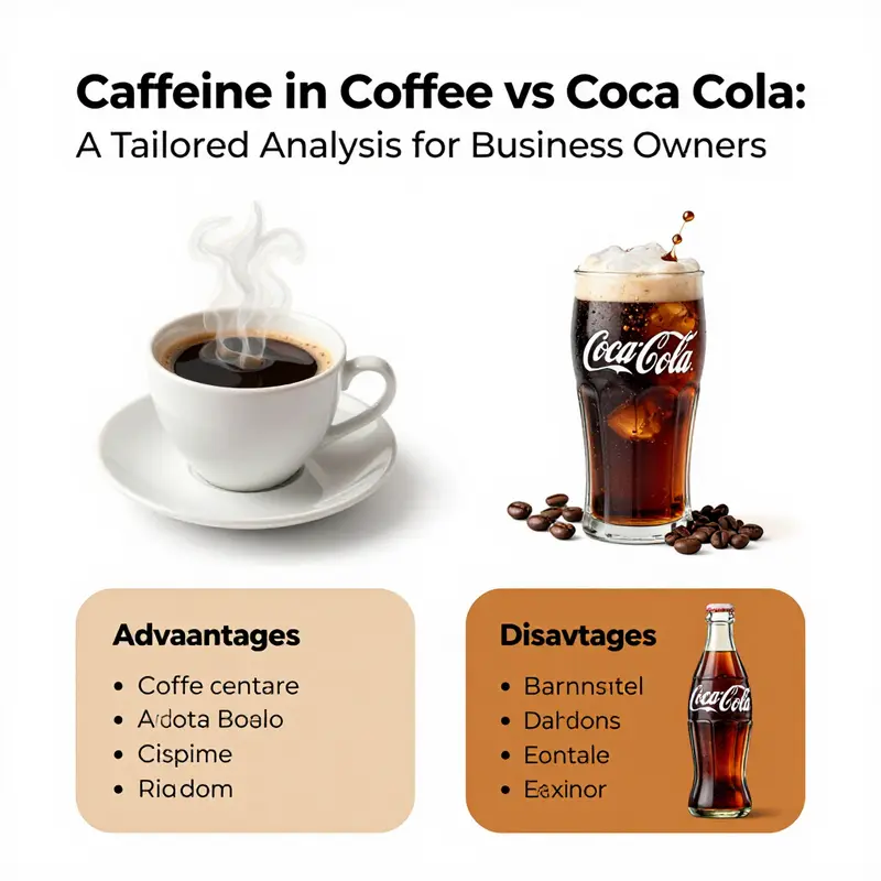 Comparative analysis of caffeine content in coffee and Coca-Cola.