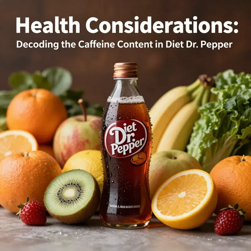 A close-up of a Diet Dr. Pepper can, emphasizing its brand and subtleties.