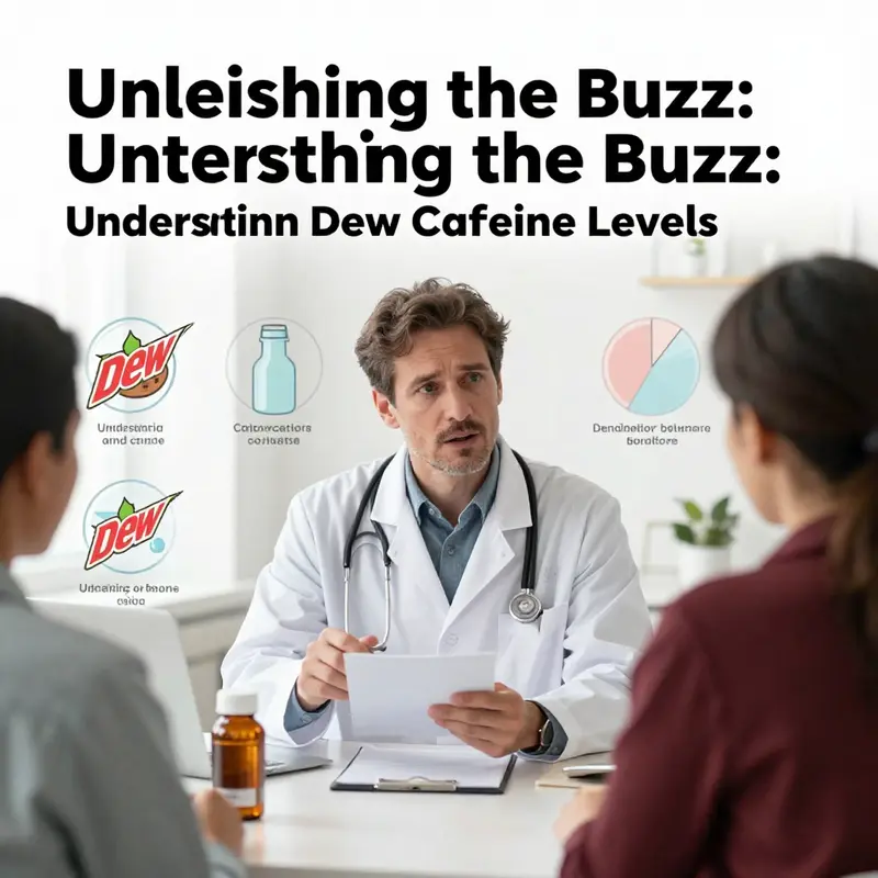 Various Mountain Dew cans displaying their distinct caffeine levels.