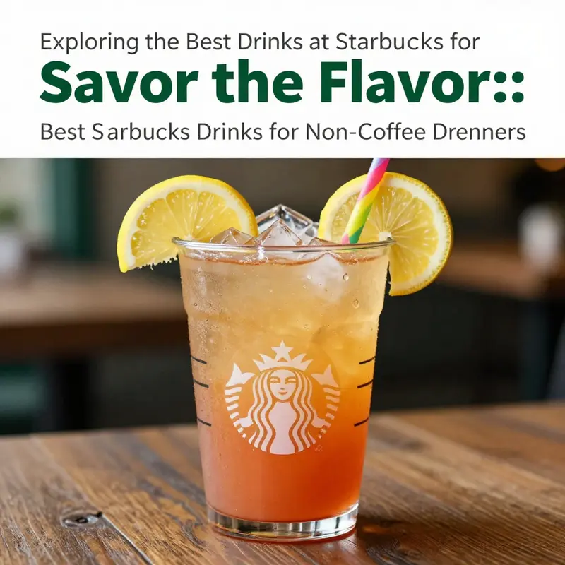 Iced Passion Tango Lemonade: A refreshing, fruity drink perfect for non-coffee drinkers.