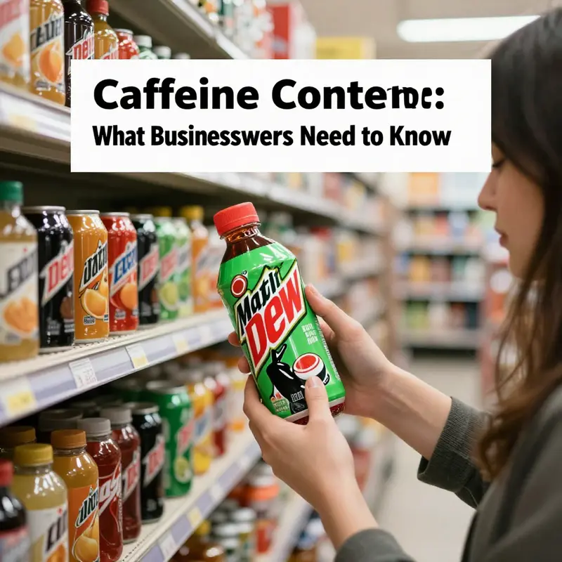 Infographic detailing the caffeine content in Original Mountain Dew.