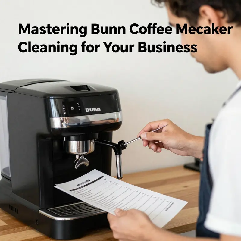 Routine cleaning steps ensure your Bunn coffee maker remains hygienic and operates effectively.