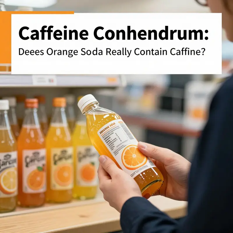 Variability in caffeine content across different orange soda brands.