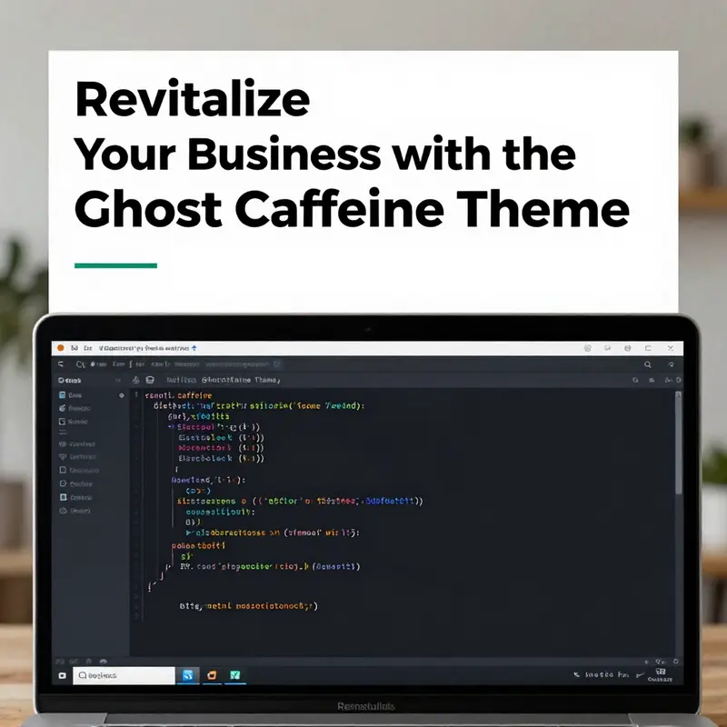 Overview of Ghost Caffeine Theme featuring a minimalist design that appeals to modern blog readers.