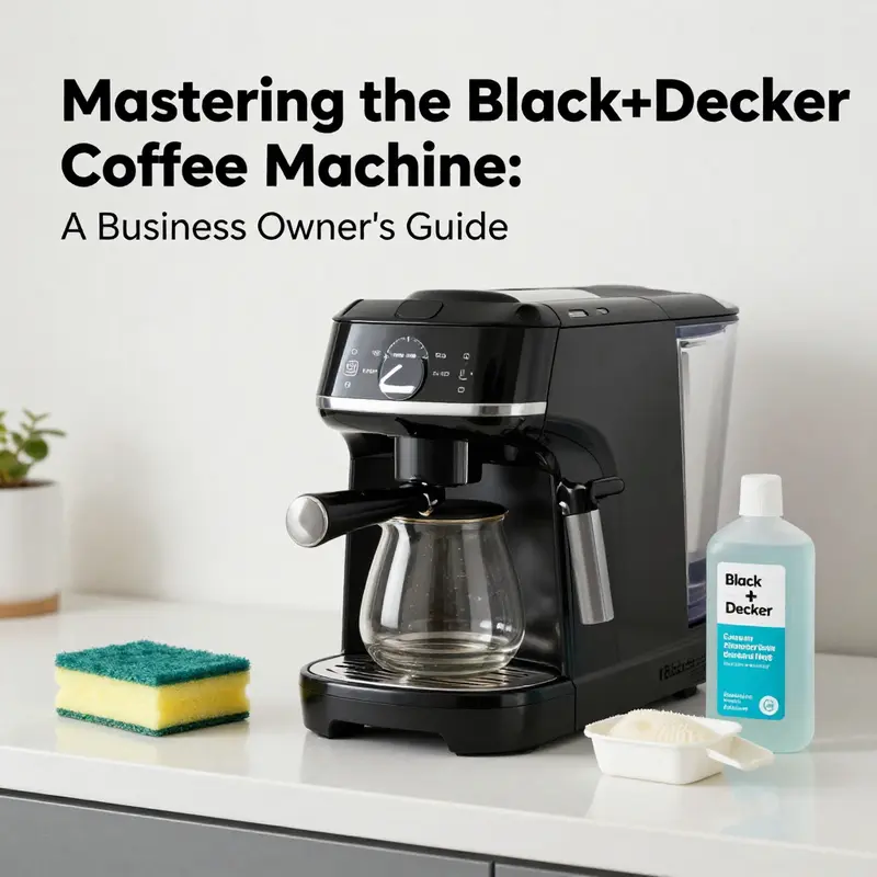 Essential items for preparing your Black+Decker coffee machine.